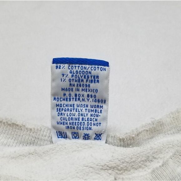 Vintage 90s Champion West Point Gray Heathered Distressed Spell Out Sweatshirt L - Picture 14 of 14